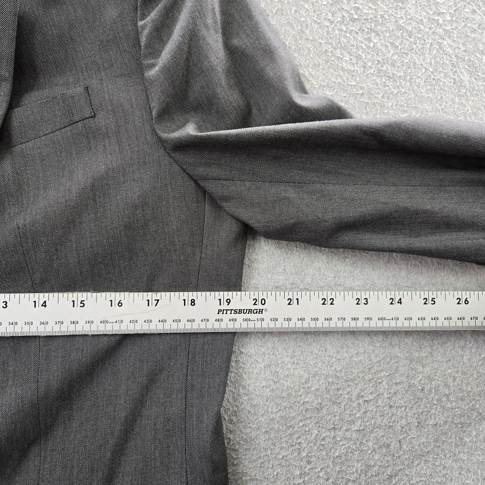 Banana Republic‎ Men Blazer 40R Gray Clean Girl Button Slim Long Sleeve NWT